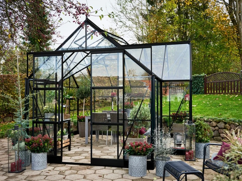 Royal Well Garden Room Zwart Gecoat - Afbeelding 1